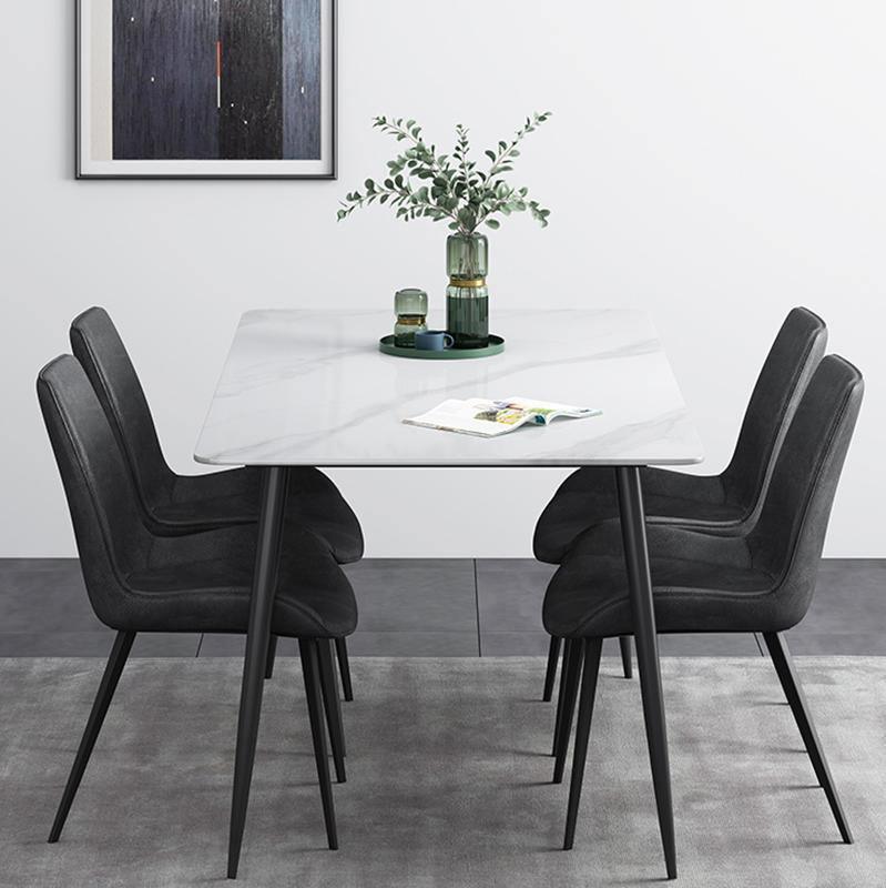 Samirah Dining Table, Sintered Stone with dining table bench set
