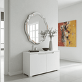 Santino White Gloss Hallway Storage Cupboard S18 - 2948
