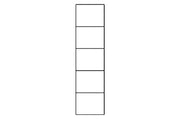 Santino White Gloss Tall 1 Glass Door Display Unit S25 - 2951