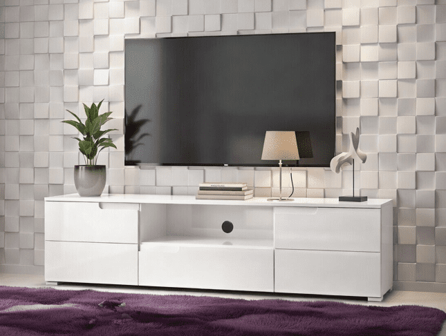 Santino White High Gloss TV Cabinet S9 - 2623