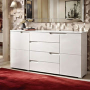 Santino White High Gloss Wide Sideboard S8 - 2616