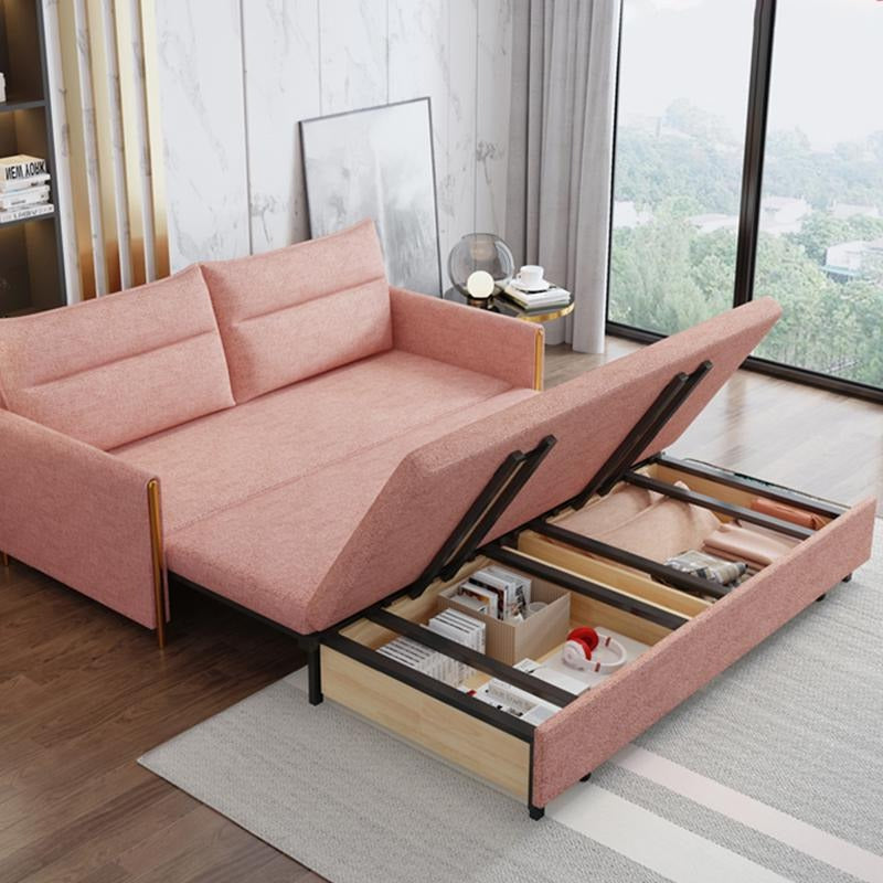 Two Seater Sofa Bed, Linen in a lifestyle setting with dunelm sofa bed