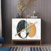 Detail view of Sewill Sideboard with sideboard with tv