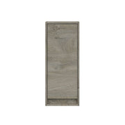 Shaarawy Grey Oak Effect 1 Door Wall Mounted Floating Bathroom Cupboard - 3225