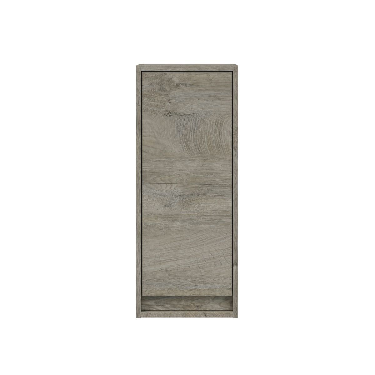 Shaarawy Grey Oak Effect 1 Door Wall Mounted Floating Bathroom Cupboard - 3225