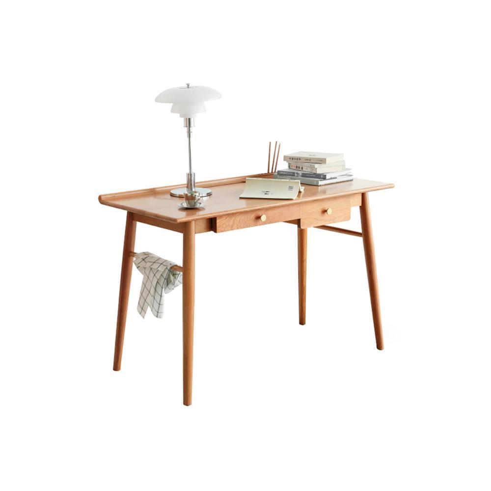 Sierra Office Desk, Ash, side view of folding office desk chair