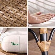 Simera Rattan Garden Ball Chair with Stand, Indoor/ Outdoor Furniture-Weilai-Weilai Concept