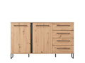 Sorrento Oak Effect 2 Door 4 Drawer Sideboard - 11008230