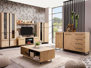 Sorrento Oak Effect 2 Door 4 Drawer Sideboard - 11008230