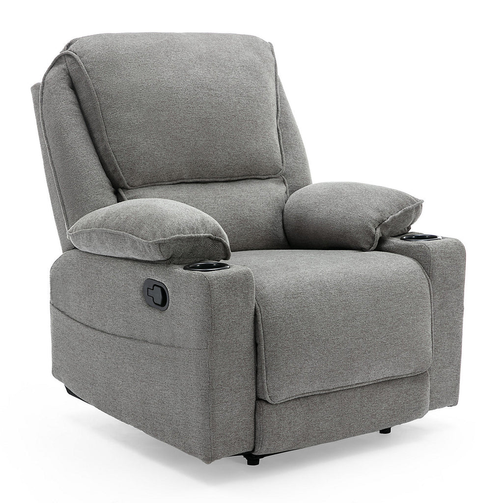 Stanley Manual Recliner Sofa Grey Armchair