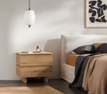 Texas Artisan Oak Effect 2 Drawer Bedside P8AEER22