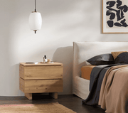 Texas Artisan Oak Effect 2 Drawer Bedside P8AEER22