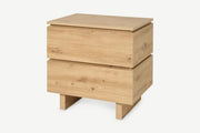 Texas Artisan Oak Effect 2 Drawer Bedside P8AEER22