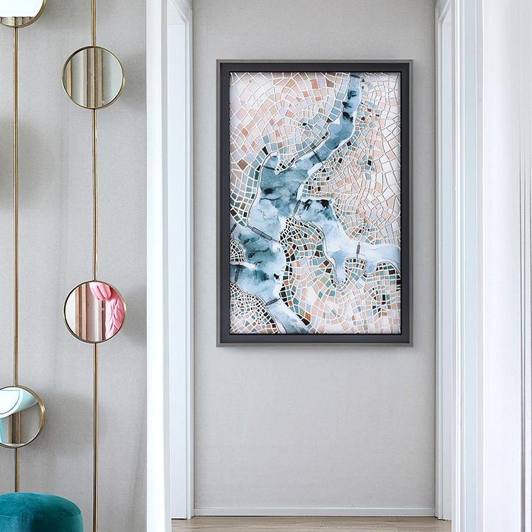 Thames Framed Wall Art Print 66*96cm-Weilai-Weilai Concept