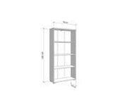 Thomas Artisan Oak Effect Slim Low Short Bookcase - 11011477