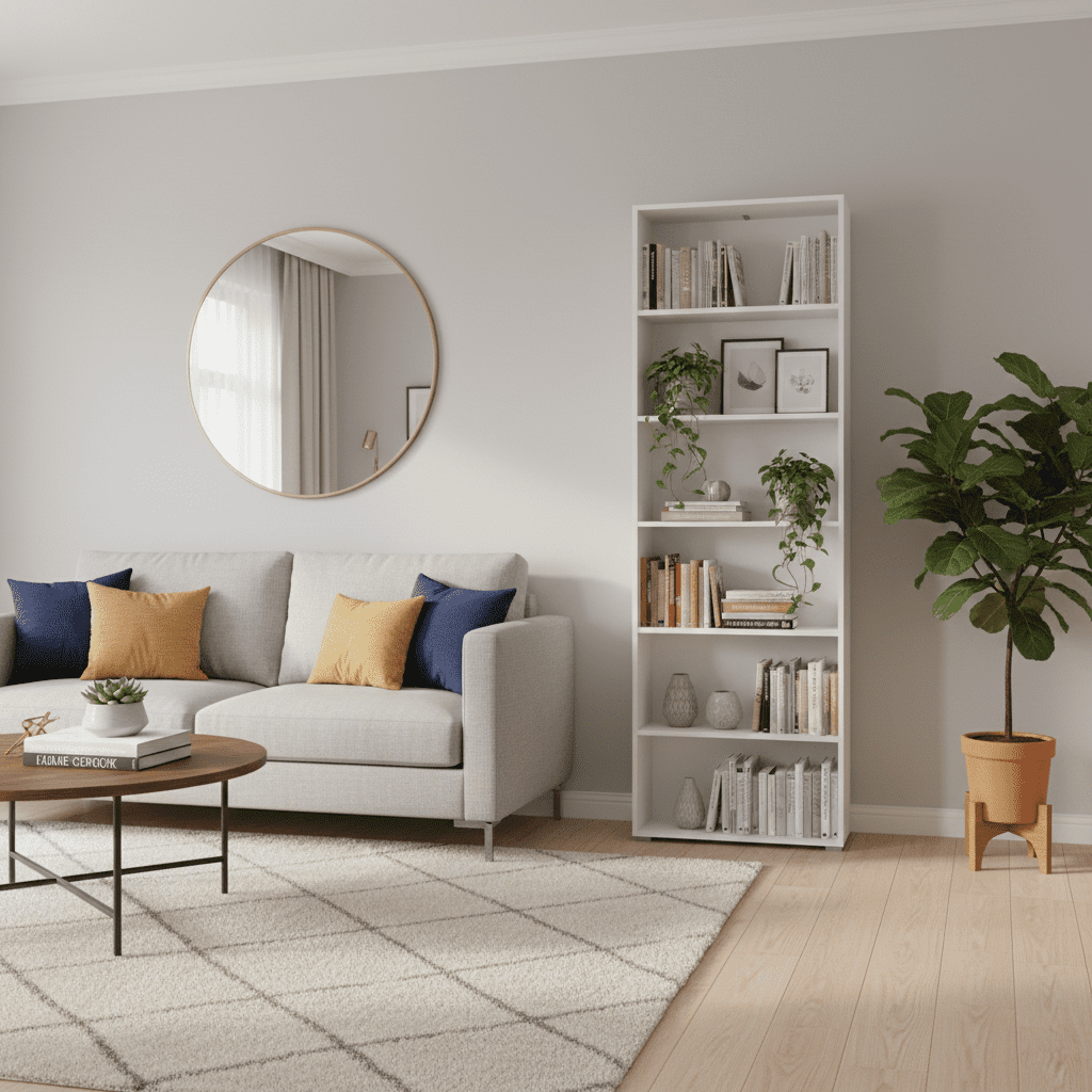 Thomas White Slim 211.5cm Tall Bookcase - 11011440