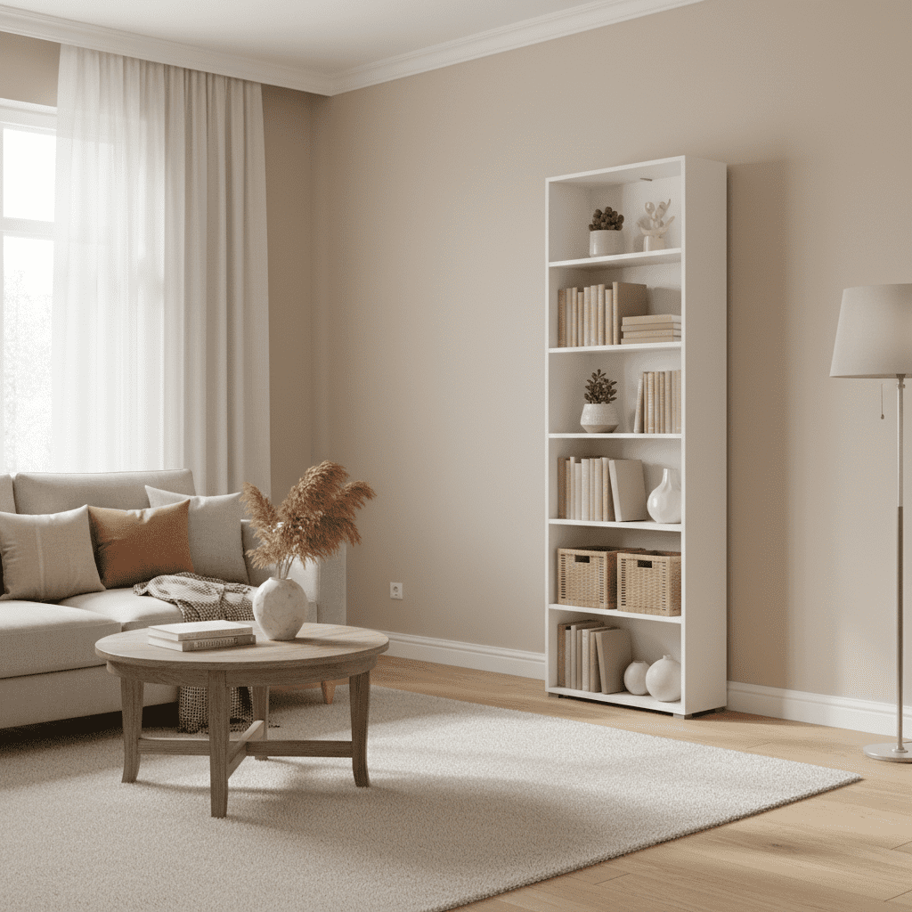 Thomas White Slim 211.5cm Tall Bookcase - 11011440