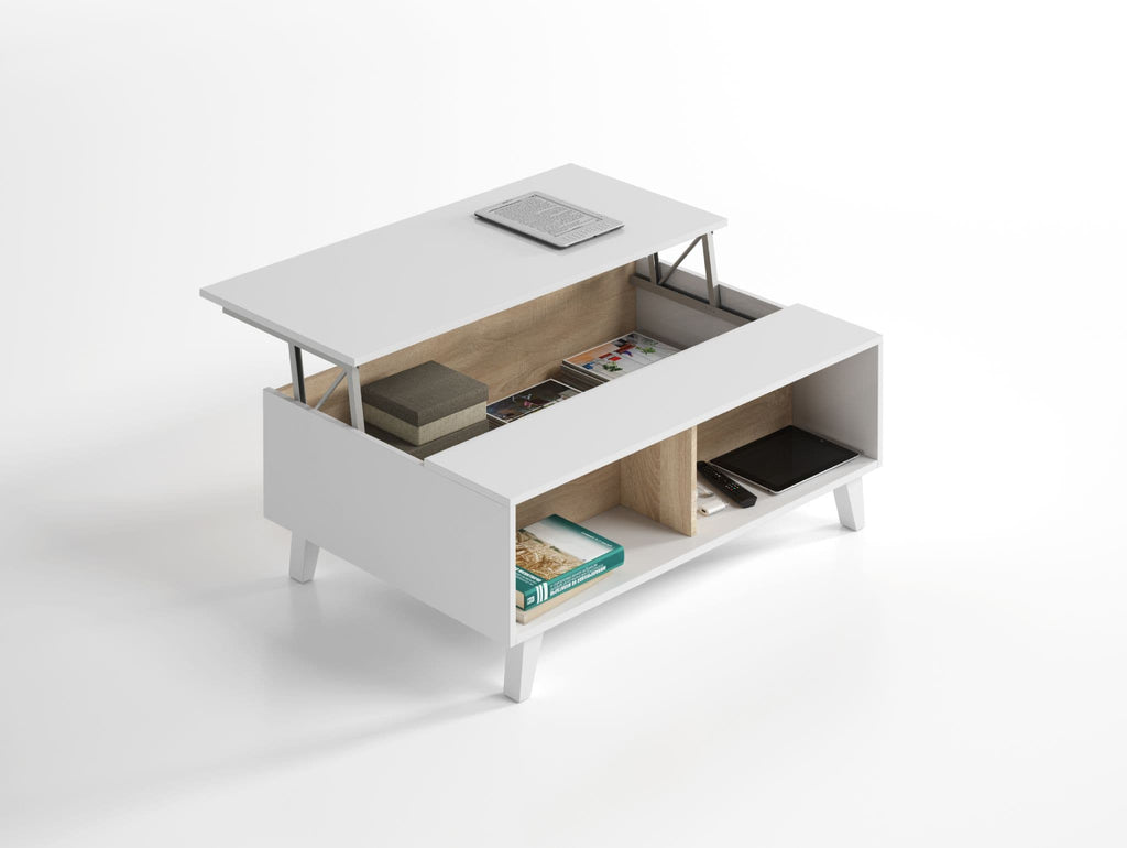 Toris Coffee Table Oak and White - 2606