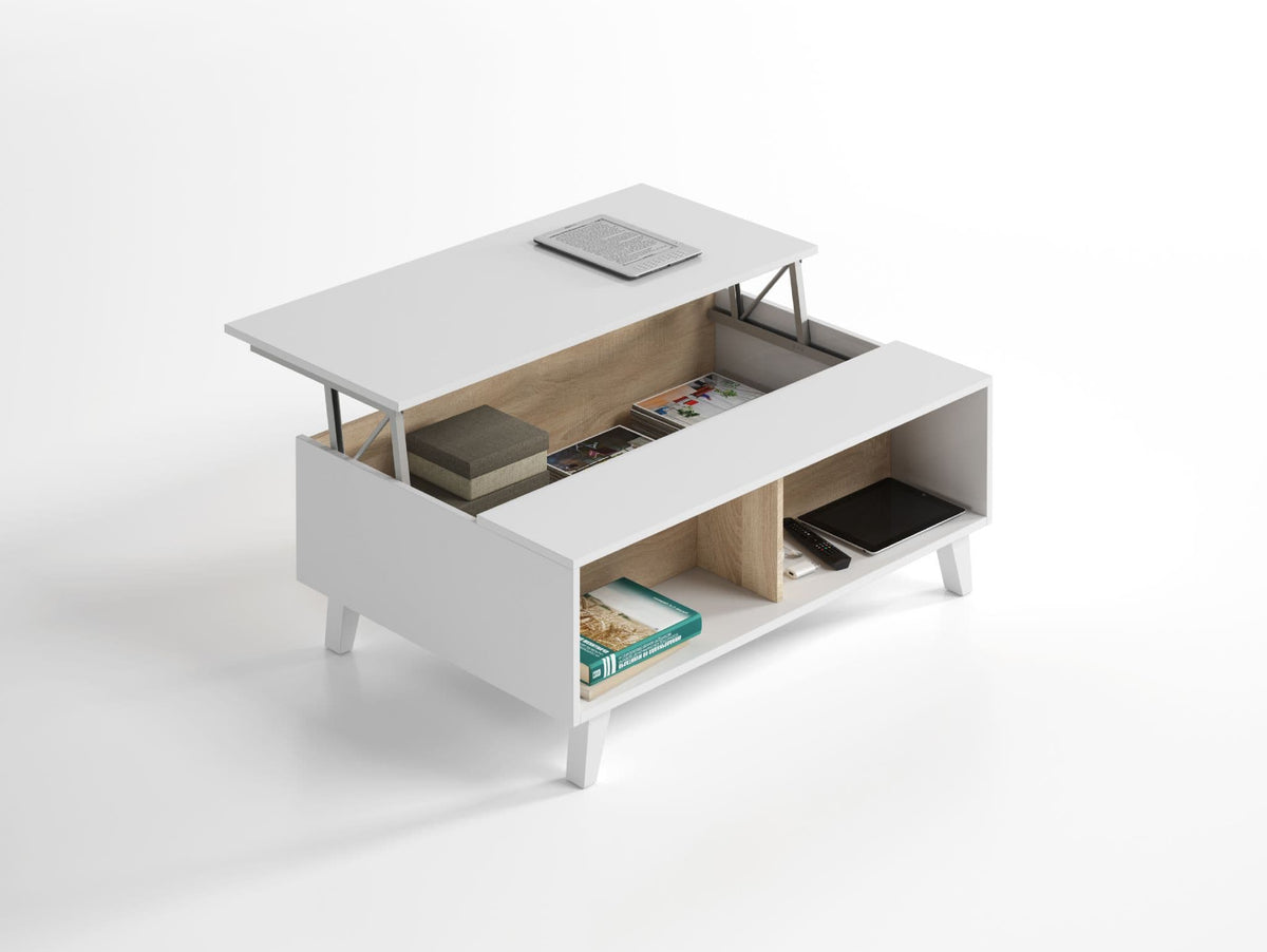 Toris Coffee Table Oak and White - 2606