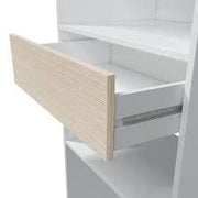 Torres Oak and White Open Door Wardrobe With Shelves And Rail - 3083