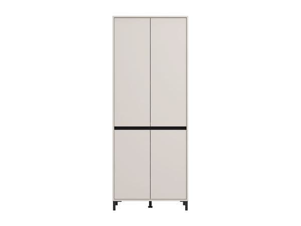 Toshiro Cashmere Taupe 40 Pair Tall Shoe Cabinet Cupboard - 11014278
