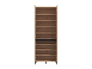 Toshiro Oak Effect 40 Pair Tall Shoe Cabinet Cupboard - 11014080