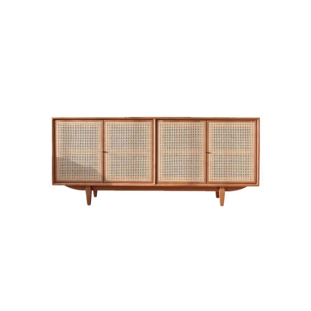 Detail view of Tulma Sideboard, Rattan with compact sideboard