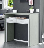 Turin Artic Concrete Grey And White Desk/Dressing Table or Console Table - 2931