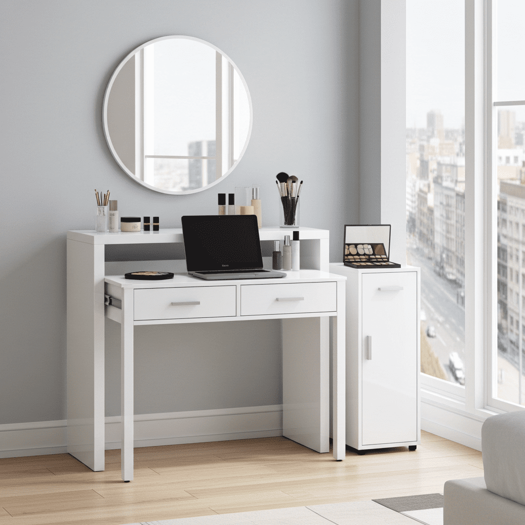 Turin Artic White Desk/Dressing Table or Console Table - 2503
