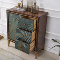 Tylor Sideboard, Green with small sideboards for living room