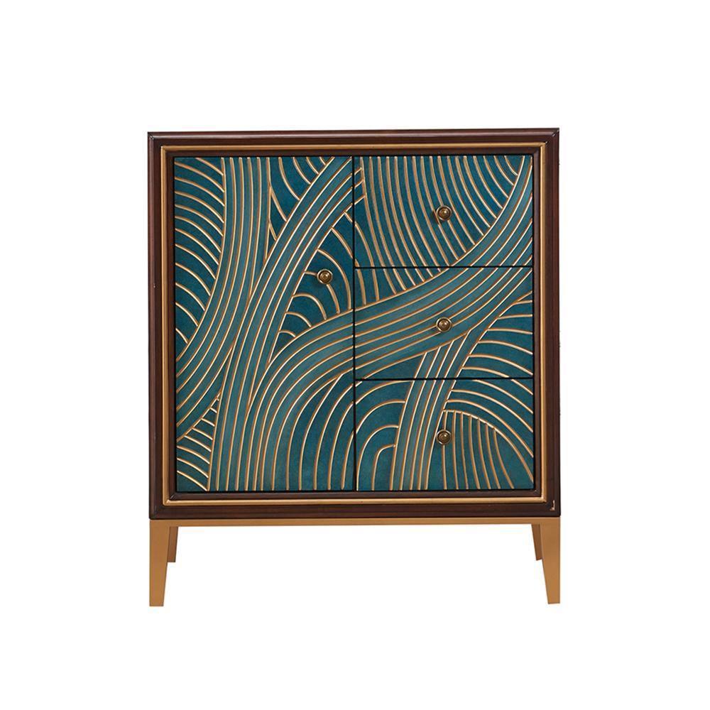 Tylor Sideboard, Green with taupe sideboard
