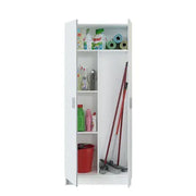 Utility Multi Purpose White 2 Door Storage Broom Cupboard - 2593