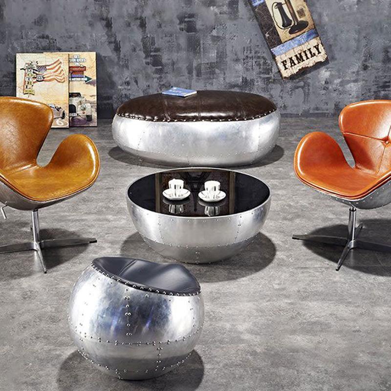 V2 Aviator Round Coffee Table-Weilai Concept-Weilai Concept