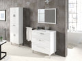 Valdo Bathroom Vanity Sink With Undersink Cupboard White Gloss - 2609