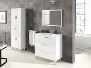 Valdo Bathroom Vanity Sink With Undersink Cupboard White Gloss - 2609