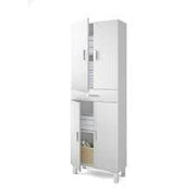 Valdo Tall Bathroom Cupboard White Gloss - 2608
