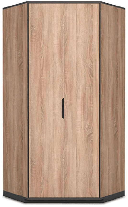 Vant Oak Effect 2 Door Corner Wardrobe - 2677