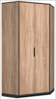 Vant Oak Effect 2 Door Corner Wardrobe - 2677