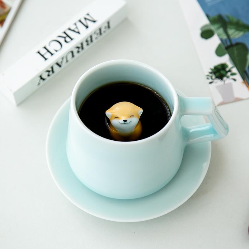 VI08 Animal Mug-Weilai Concept-Dog-Blue-Weilai Concept