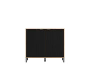 Vilamoura Artisan Oak Effect And Black Small Sideboard - 11013747