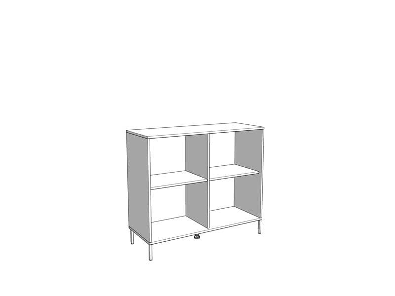 Vilamoura Artisan Oak Effect And Black Small Sideboard - 11013747