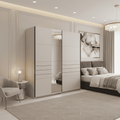 Weyma 200cm Cashmere Sliding Door Wardrobe - 11014745