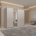 Weyma 245cm Cashmere Sliding Door Wardrobe - 11014747