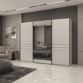 Weyma 270cm Cashmere Sliding Door Wardrobe - 11014748