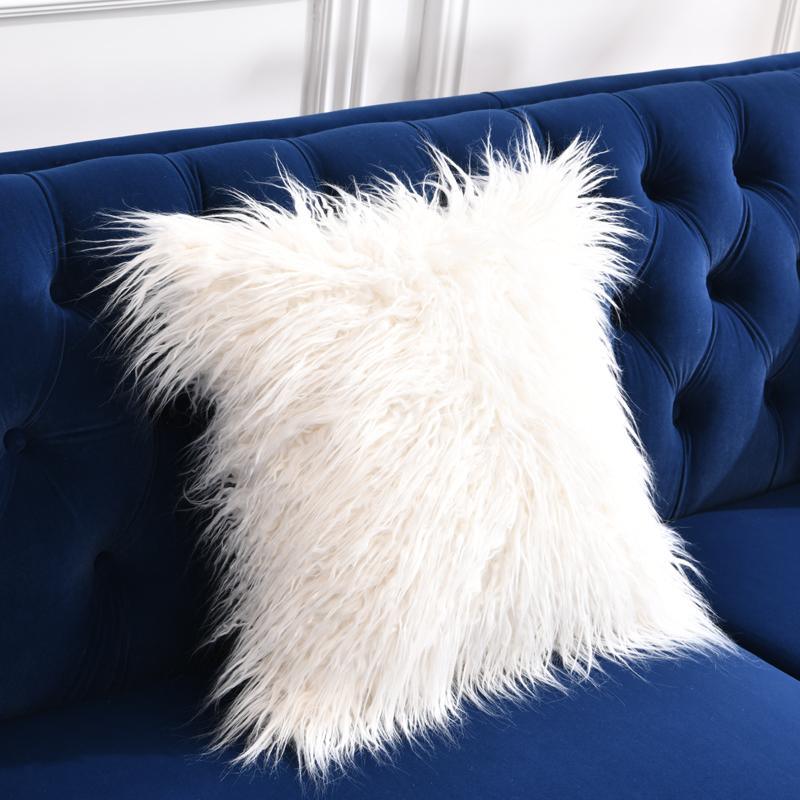 Three Seater Corner Sofa, Velvet in a lifestyle setting with black corner sofa