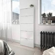 Zappa Shoe Cabinet White Gloss - 2589
