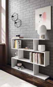 Zing Short White Gloss Bookcase - 2507