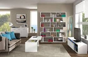 Zing White Gloss Bookcase - 2439