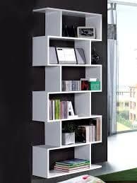 Zing White Gloss Bookcase - 2439