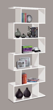 Zing White Gloss Bookcase - 2439